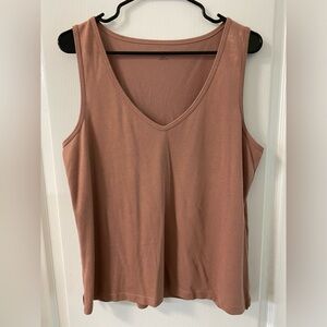 Madewell Women's Tank Top in Rust Brown